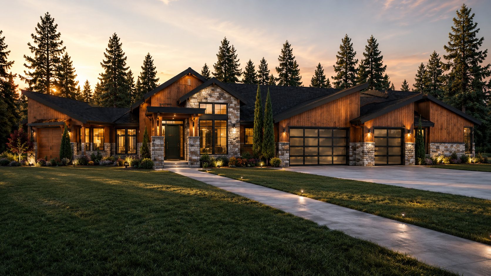Custom home designed by Home Plans NW
