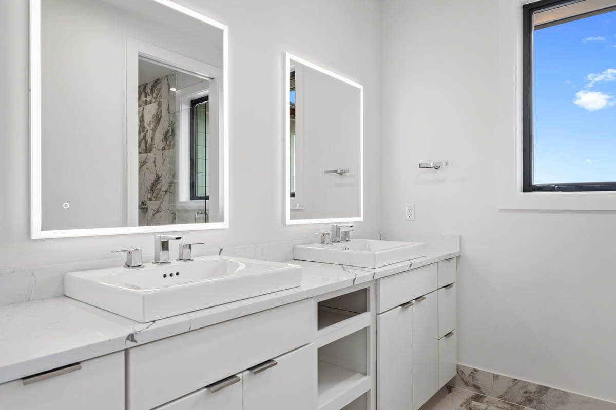 Custom bathroom by Home Plans NW