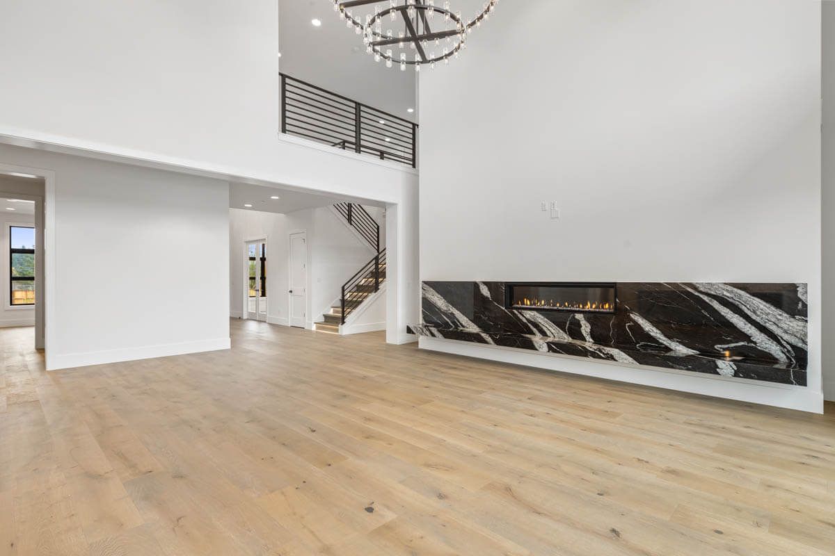 Living room by Home Plans NW