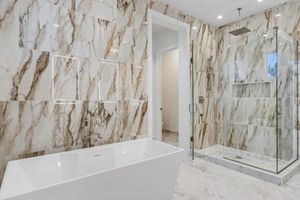 Custom bathroom by Home Plans NW