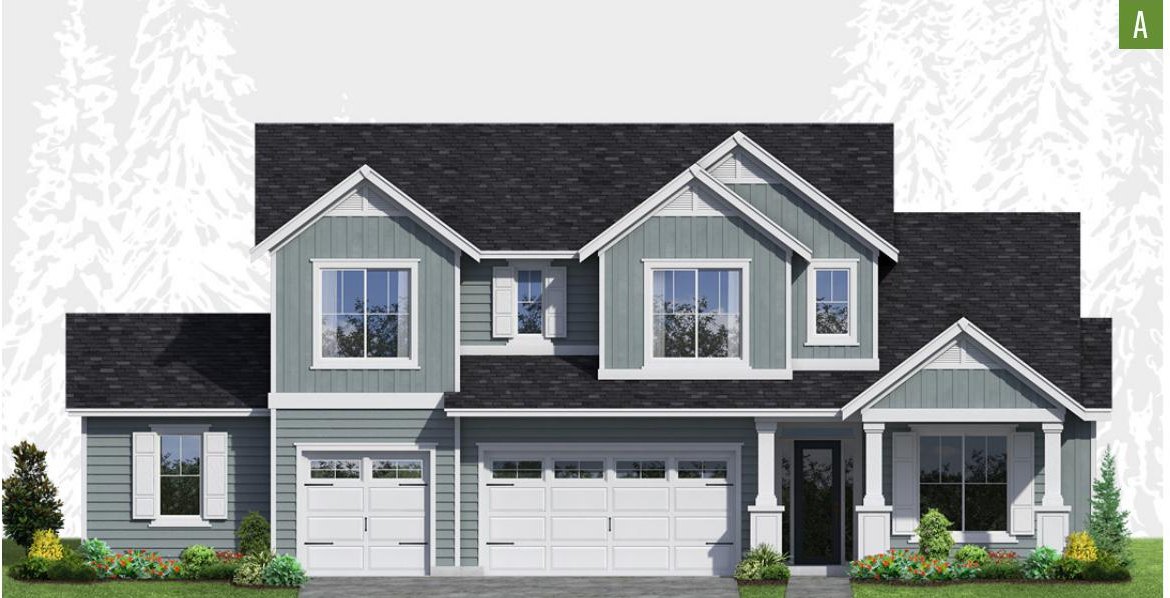 Exterior elevation of Home Plans NW Plan 3172