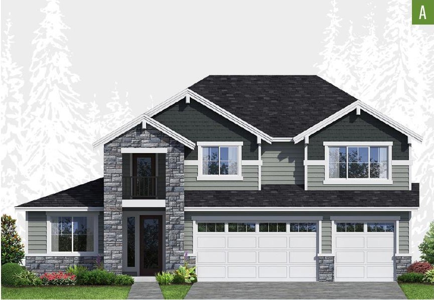 Exterior elevation of Home Plans NW Plan 3372