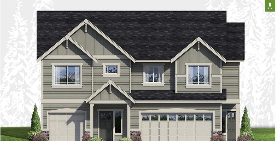 Exterior elevation of Home Plans NW Plan (Duplex) 1594-A