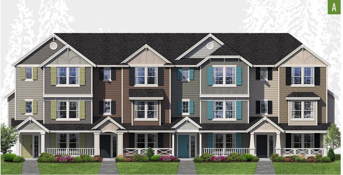 Exterior elevation of Home Plans NW Plan (Multi-Family) 2048-A